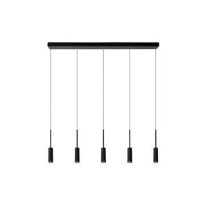 TUBULE - Hanglamp - LED - 5x7W 2700K - Zwart