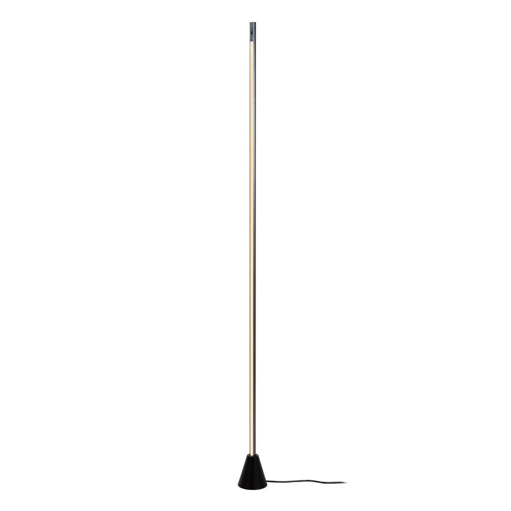 Lucide EQUINOX - Vloerlamp - LED Dimb. - CCT - 1x26W 2700K/4000K - Handbewegingssensor - Grijs ijzer | Vibes