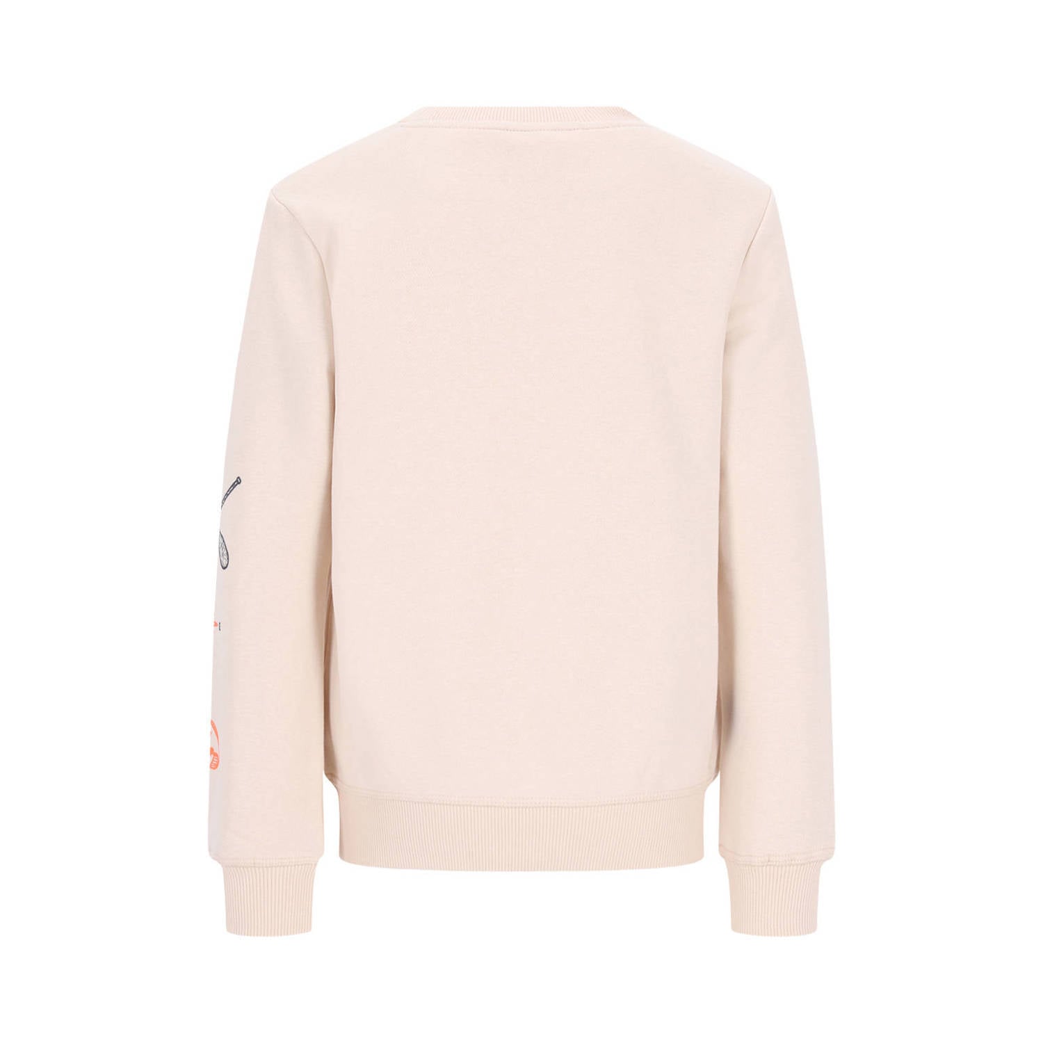 TYGO & vito rechtvallende sweater met print ecru