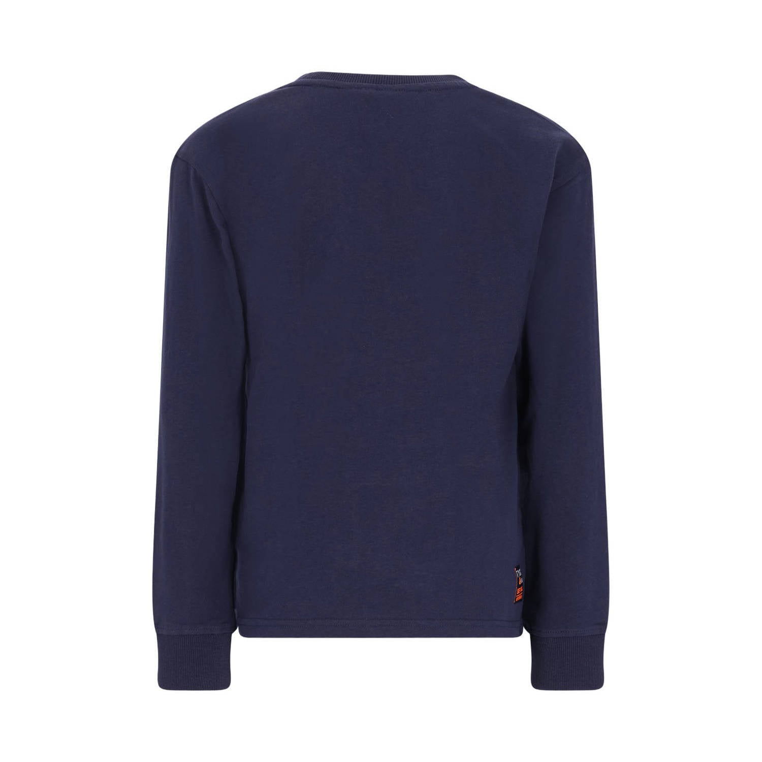 TYGO & vito jersey longsleeve met print donkerblauw
