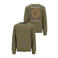 TYGO & vito rechtvallende sweater met backprint - donkergroen