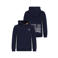 TYGO & vito hoodie met backprint - donkerblauw