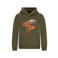 TYGO & vito hoodie met print - olijfgroen