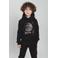 TYGO & vito hoodie met print - zwart