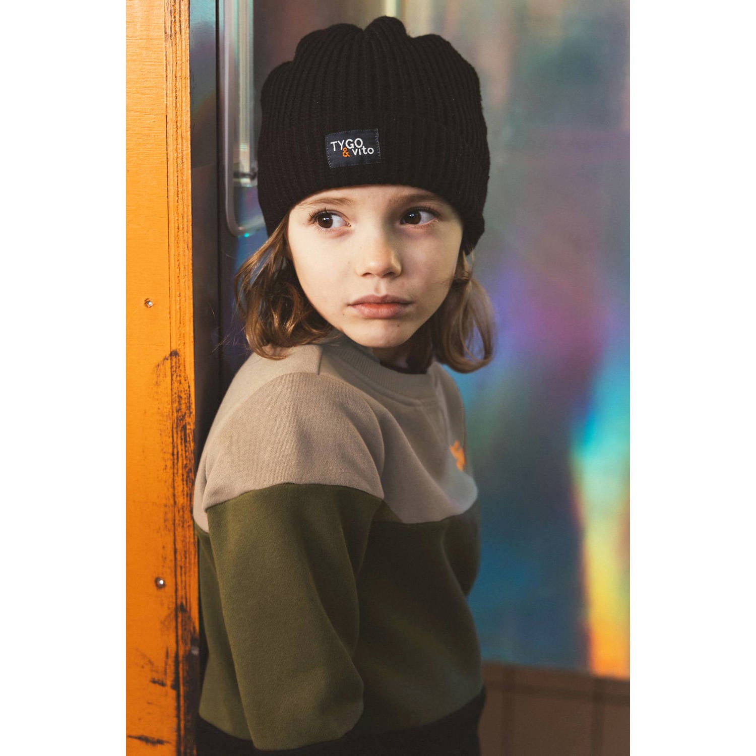 TYGO & vito sweater donkergroen