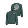 TYGO & vito sweater met backprint - donkergroen