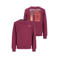 TYGO & vito sweater met backprint - donkerrood