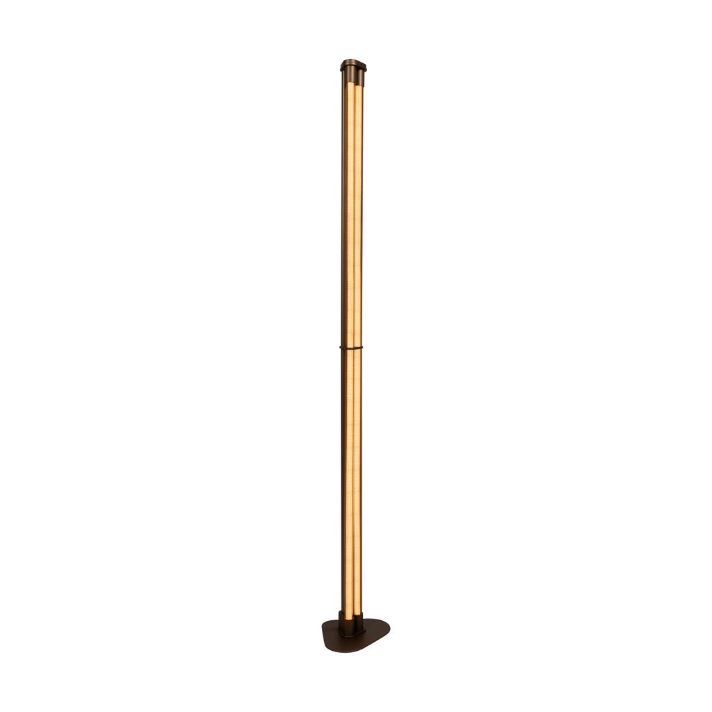 Lucide JANDERIN - Vloerlamp - LED Dimb. - CCT - 2x17W 2200K/3300K - Handbewegingssensor - Champagne kleur | Vibes