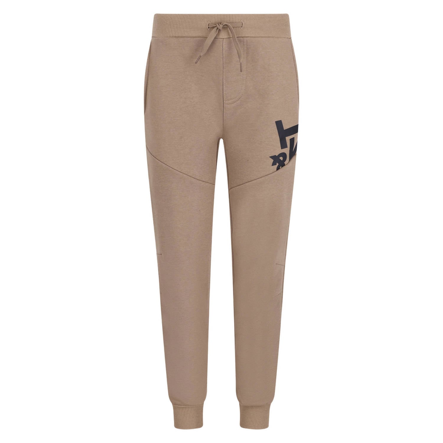 TYGO & vito regular fit joggingbroek met print zand