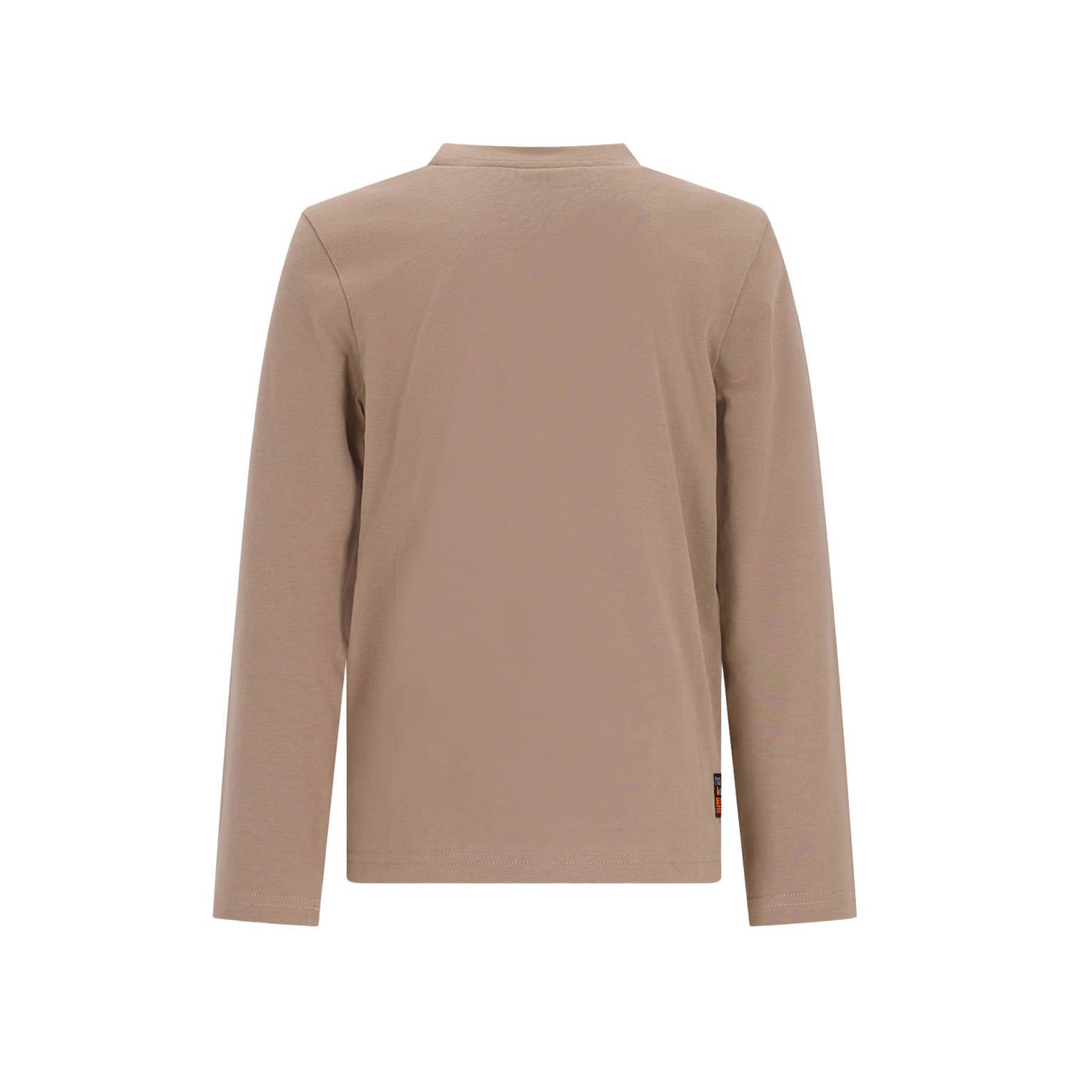 TYGO & vito jersey rechtvallende longsleeve met print zand