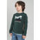 TYGO & vito longsleeve met print - donkergroen