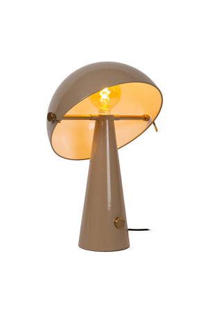 BARONE - Tafellamp - Ø 38 cm - 1xE27 - Taupe | Vibes