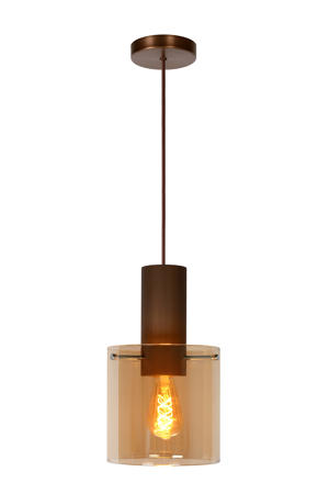 TOLEDO - Hanglamp - Ø 20 cm - 1xE27 - Amber