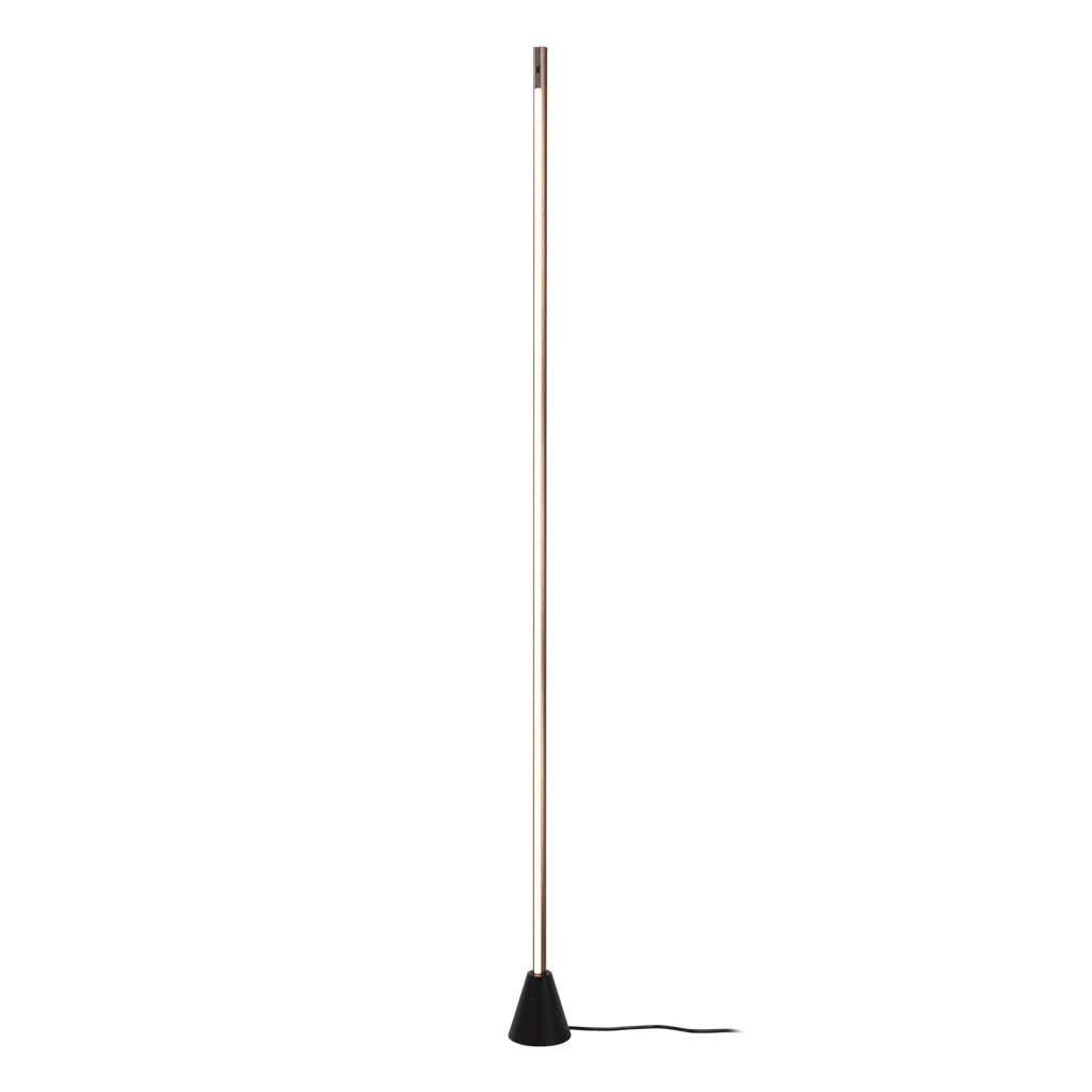 Lucide EQUINOX - Vloerlamp - LED Dimb. - CCT - 1x26W 2700K/4000K - Handbewegingssensor - Koffie | Vibes