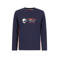 TYGO & vito jersey rechtvallende longsleeve met print - donkerblauw