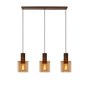 TOLEDO - Hanglamp - Ø 20 cm - 3xE27 - Amber