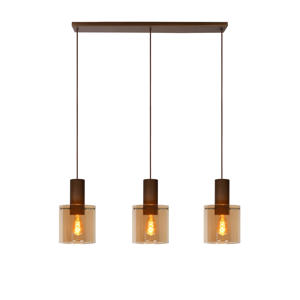 TOLEDO - Hanglamp - Ø 20 cm - 3xE27 - Amber