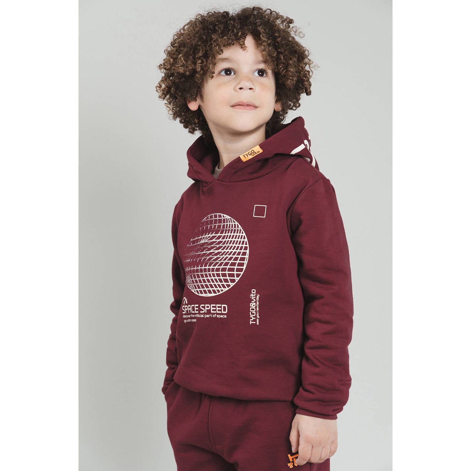 TYGO & vito regular fit joggingbroek donkerrood