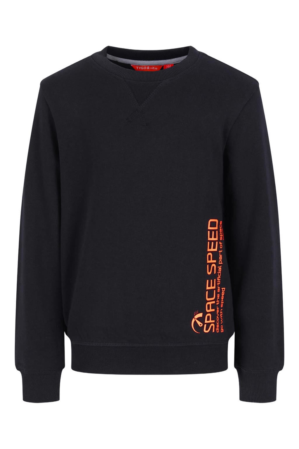 TYGO & vito sweater - zwart