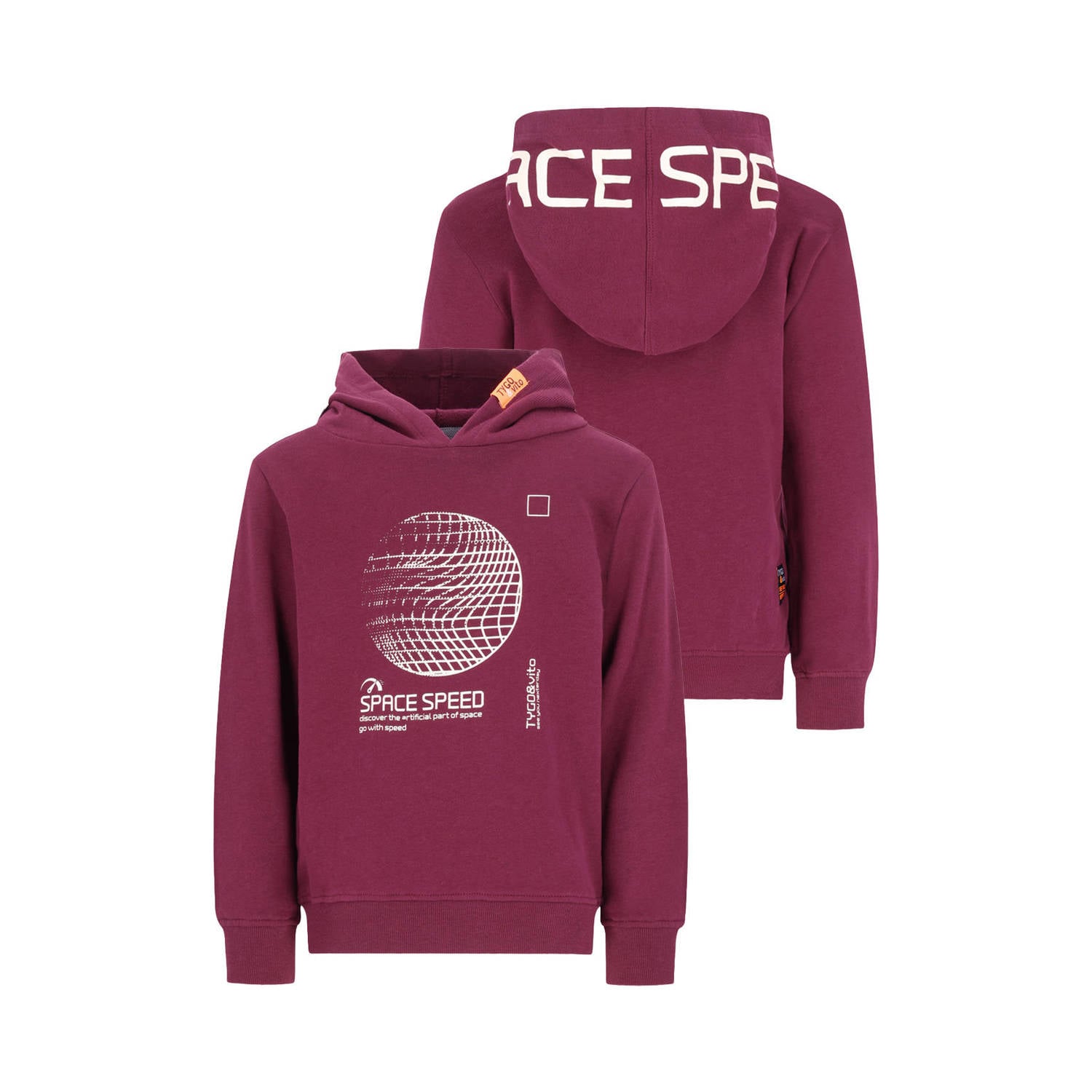 TYGO & vito hoodie donkerrood