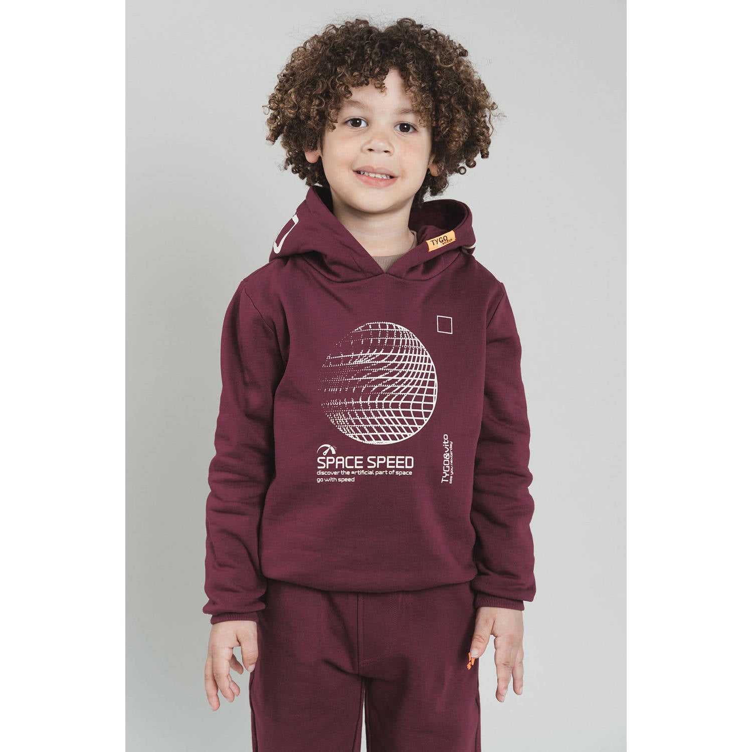 TYGO & vito hoodie donkerrood
