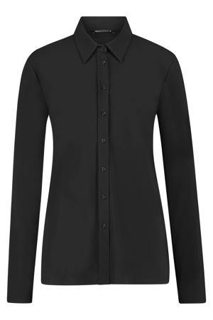 travelstof blouse zwart