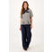 Zusss wide leg jeans - donkerblauw