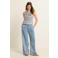 Expresso top met lurex zilver