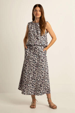 midi rok met dierenprint multi