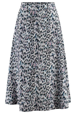 midi rok met dierenprint multi