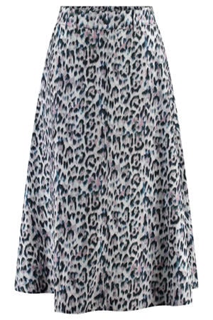 midi rok met dierenprint multi