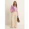 Expresso linnen broek wide leg beige