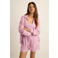 Expresso wide leg regular waist casual short linnen roze
