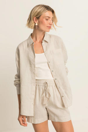 linnen blouse beige