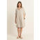 Expresso linnen blousejurk beige