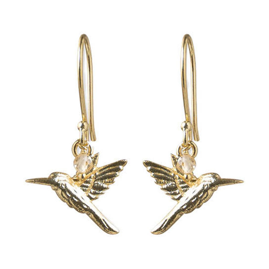 A Beautiful Story oorbellen Freedom Hummingbird Citrine