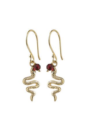 oorbellen Freedom Snake Garnet