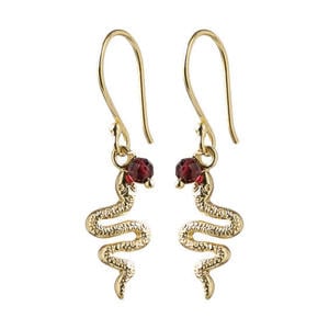 oorbellen Freedom Snake Garnet