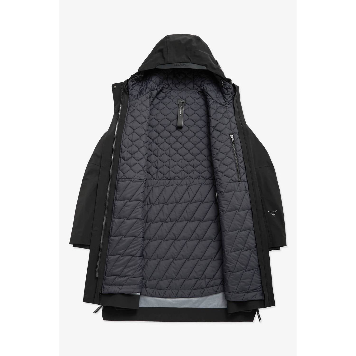 KRAKATAU winterjas zwart