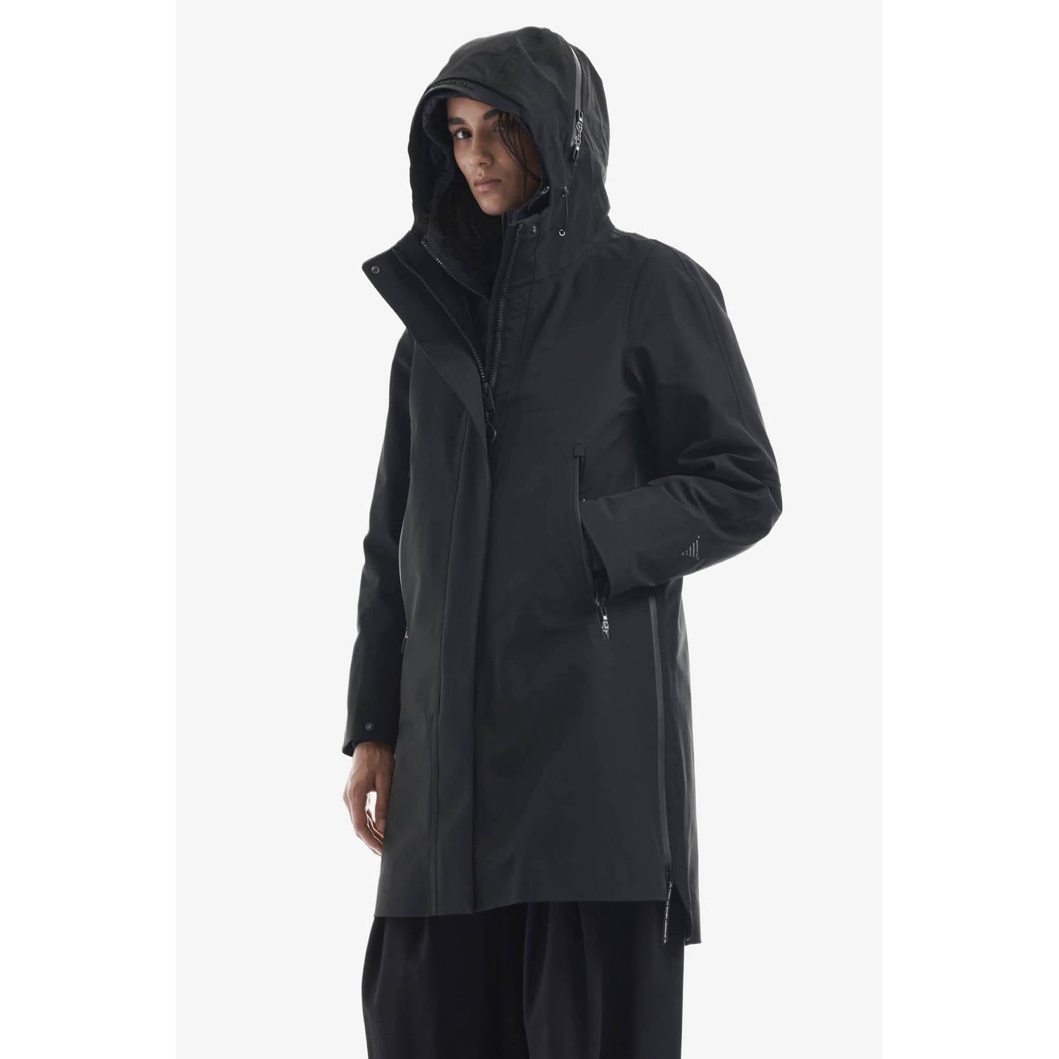 KRAKATAU winterjas zwart
