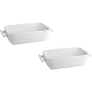 thumbnail: BonBistro Ovenschalen Yong Squito - Wit - 19 x 12 x 6 cm / 720 ml - 2 stuks