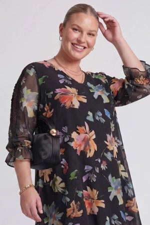 gebloemde tuniek multi
