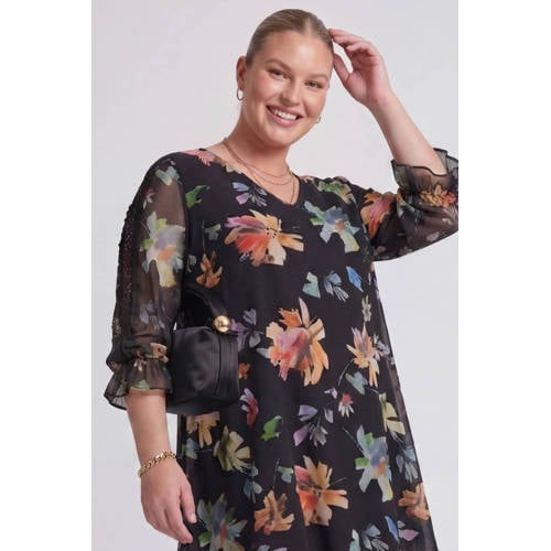 YOEK Lovers Collection gebloemde tuniek multi