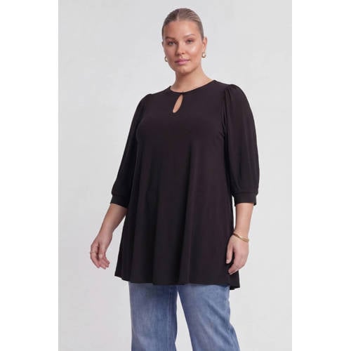 YOEK Lovers Collection dolce tuniek met sjaal zwart