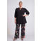 YOEK Lovers Collection straight regular waist gebloemde broek multi