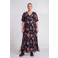 YOEK Lovers Collection gebloemde maxi jurk multi