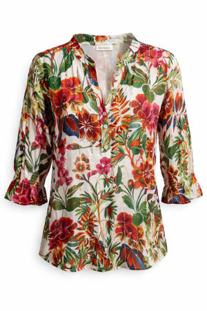 gebloemde blouse multi