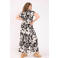 Paprika viscose blouse met print Plus Size - zwart