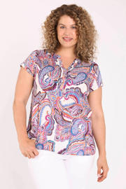 thumbnail: Paprika top Plus Size met paisley - meerkleurig