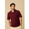 Sissy-Boy regular T-shirt gebreid donkerrood